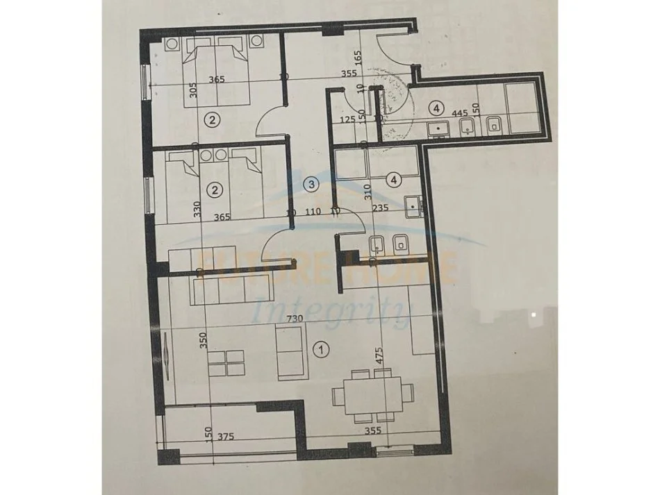 Tirane, shitet apartament 2+1 Kati 3, 108 m² 141.200 € (ALI DEM)