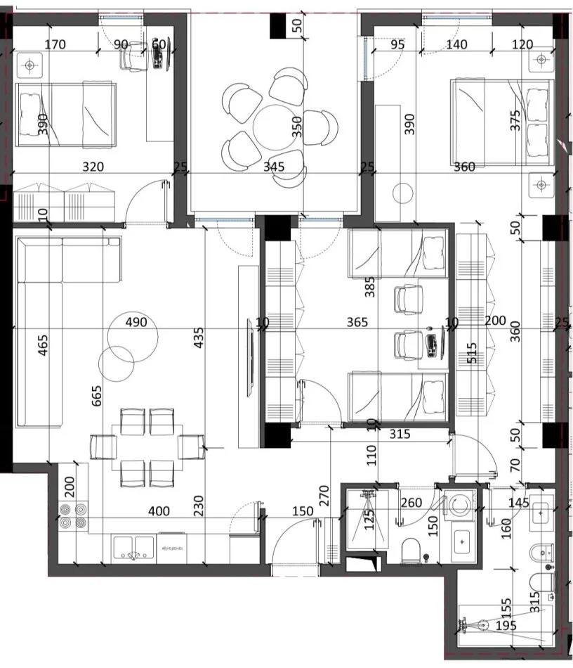 Tirane, shes apartament 3+1+Ballkon Kati 3, 145 m² 130.500 € (Kamez)