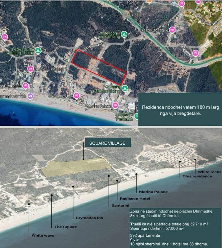 Dhermi - Palase, shitet apartament ne plazh 1+1+Ballkon Kati 0, 60 m² 180.000 € (Drimadhe)