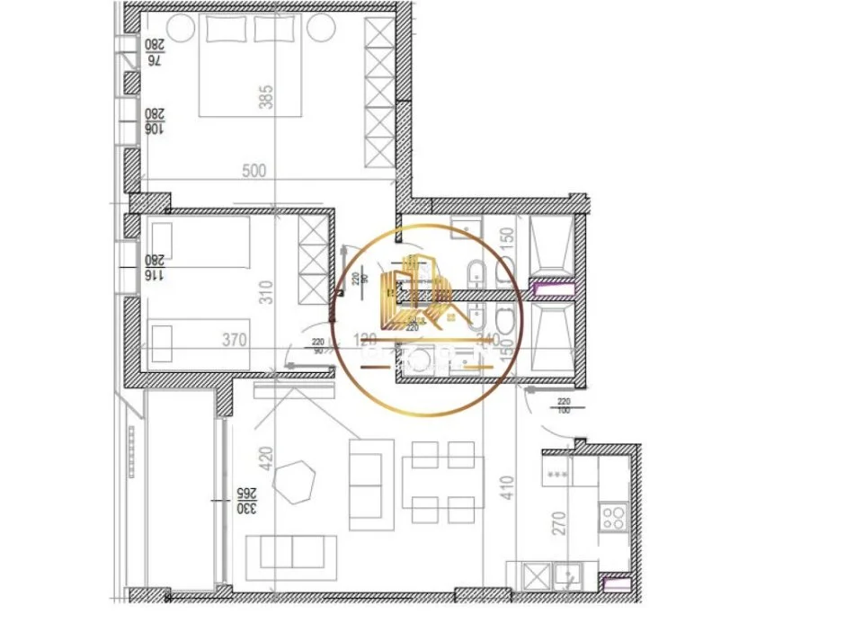 Apartament 2+1+2 për Shitje tek Riverside!