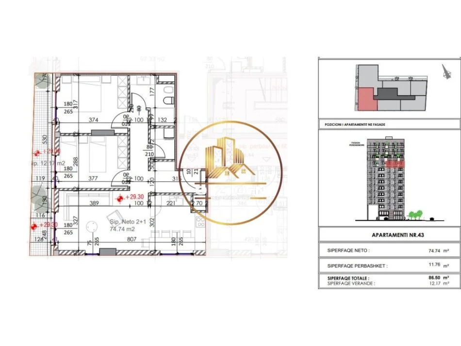 Tipologji Apartamentesh në Shitje 2+1 tek Ish Fusha e Aviacionit!