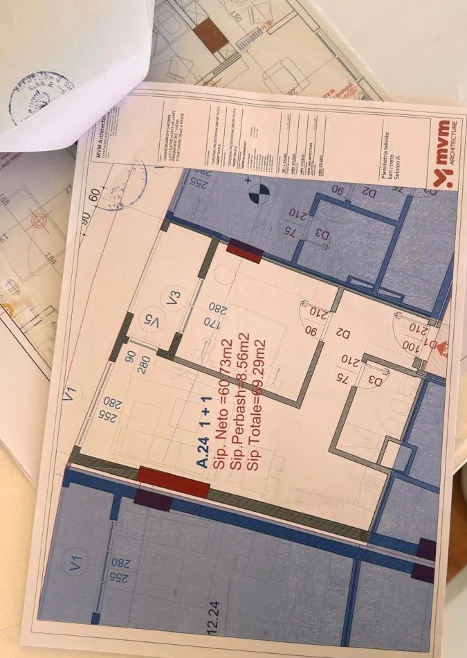 Tirane, shitet apartament 1+1+Ballkon Kati 4, 73 m² (Rruga Bajram Curri)