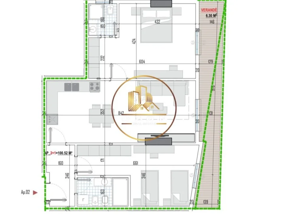 Tipologji apartamentesh 2+1 për shitje (kati i parë banim) pranë Universitetit Bujqësor, Kamëz!
