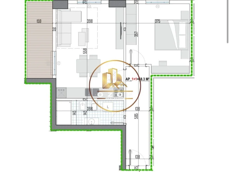 Tipologji apartamentesh 1+1 për shitje (kati i parë banim) pranë Universitetit Bujqësor, Kamëz!