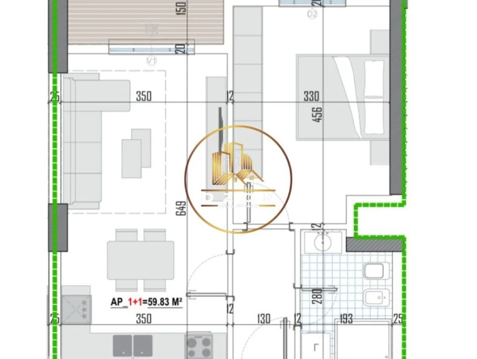 Tipologji apartamentesh 1+1 për shitje (kati i parë banim) pranë Universitetit Bujqësor, Kamëz!