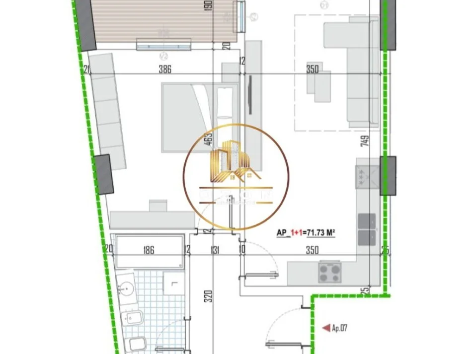 Tipologji apartamentesh 1+1 për shitje (kati i parë banim) pranë Universitetit Bujqësor, Kamëz!