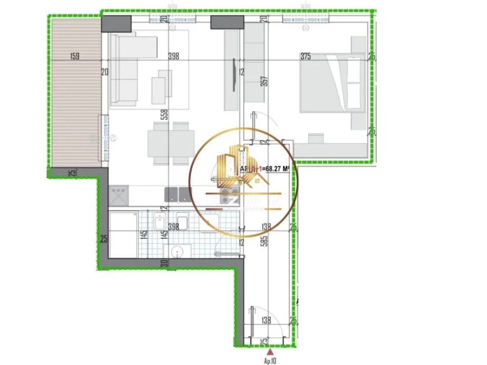 Tipologji apartamentesh 1+1 për shitje (kati i dytë banim) pranë Universitetit Bujqësor, Kamëz!