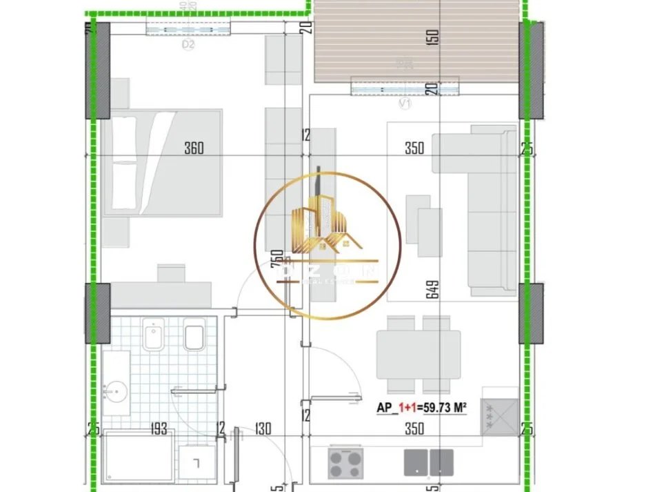 Tipologji apartamentesh 1+1 për shitje (kati i dytë banim) pranë Universitetit Bujqësor, Kamëz!
