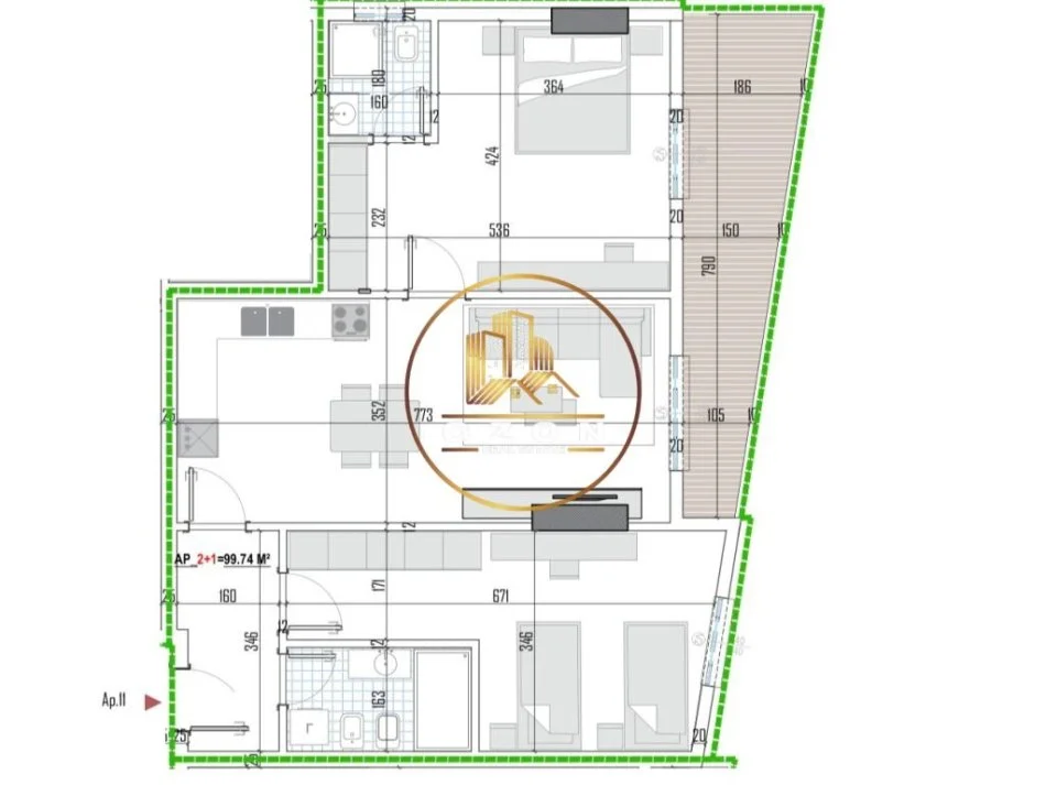 Tipologji apartamentesh 2+1 për shitje (kati i dytë banim) pranë Universitetit Bujqësor, Kamëz!