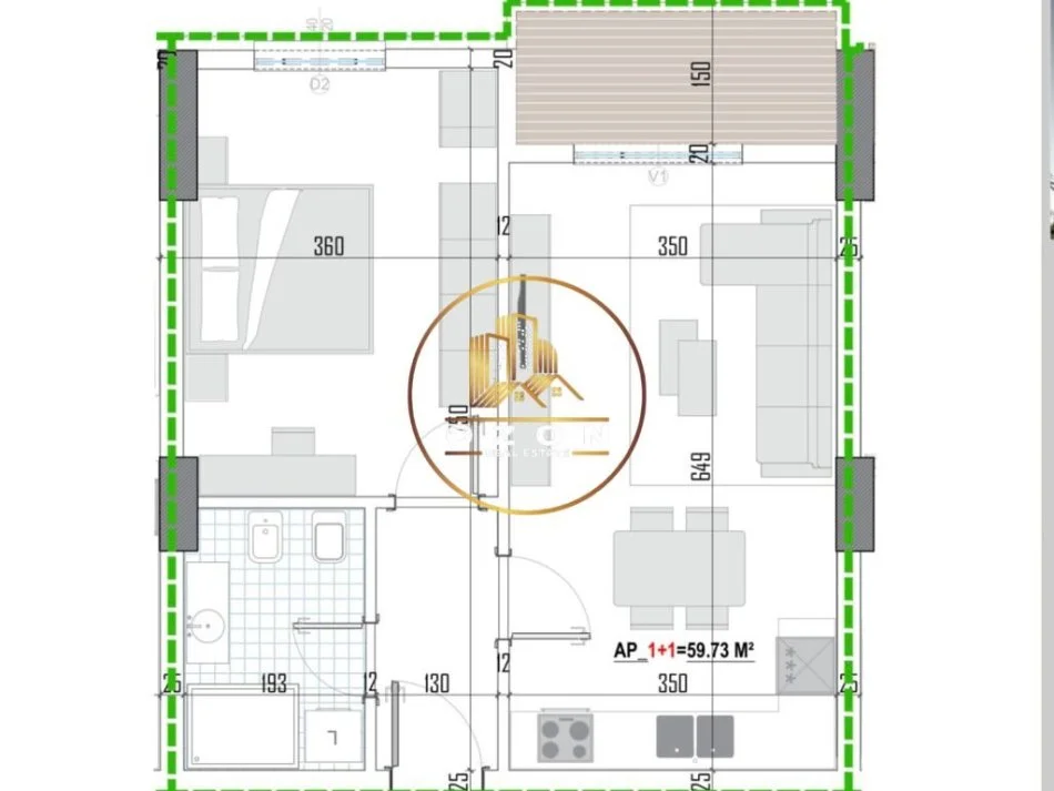 Tipologji apartamentesh 1+1 për shitje (kati i tretë banim) pranë Universitetit Bujqësor, Kamëz!