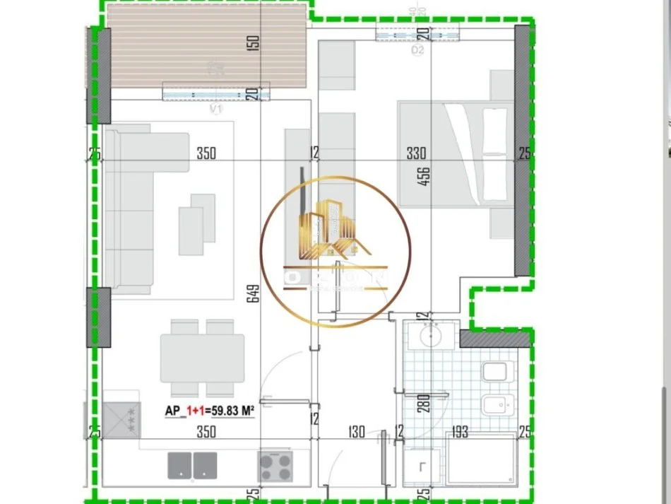 Tipologji apartamentesh 1+1 për shitje (kati i tretë banim) pranë Universitetit Bujqësor, Kamëz!