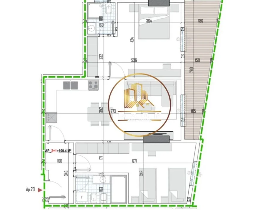 Tipologji apartamentesh 2+1 për shitje (kati i tretë banim) pranë Universitetit Bujqësor, Kamëz!
