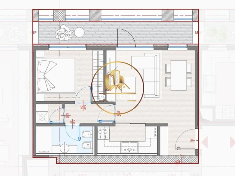 Apartament 1+1 në Shitje tek Manhatan Residence,Zogu i Zi!