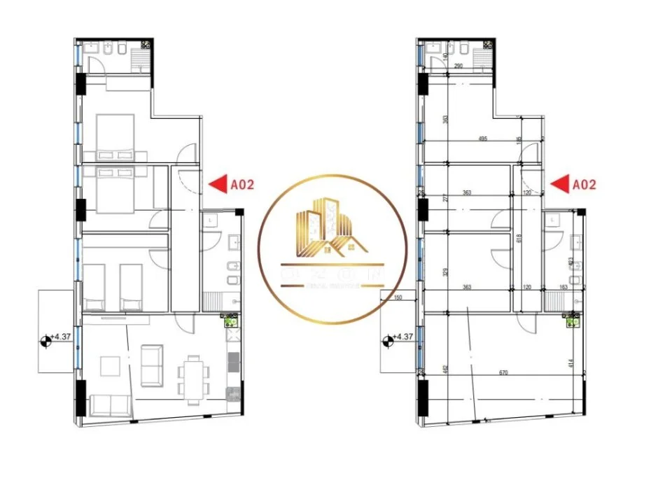 Apartament 3+1+2 për Shitje tek Kompleksi Ndregjoni!