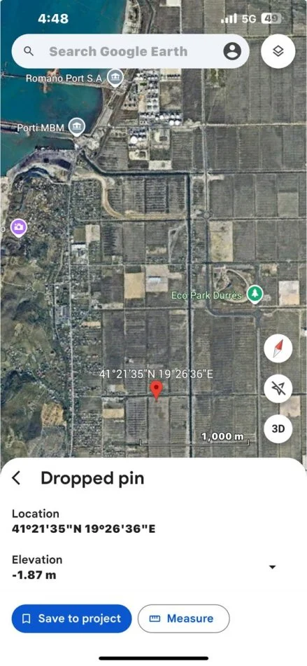 Durres, shitet toke , 4.000 m² (Porto Romano)