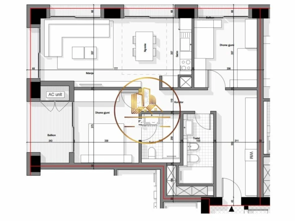 Apartament 2+1+2 në Shitje tek Tirana Boulevard!