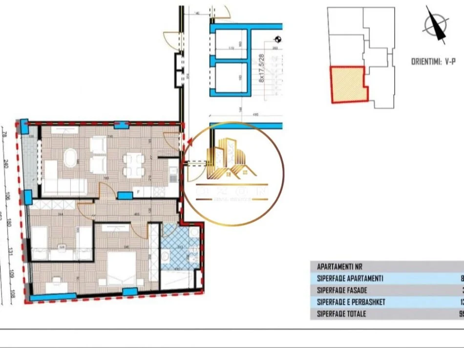 Tirane, shitet apartament 2+1 Kati 4, 100 m² 165.000 € (Beniamin Kruta)