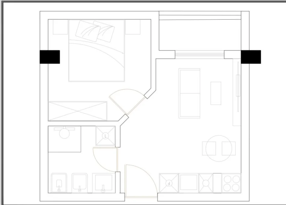 Golem, shitet apartament 1+1+Ballkon Kati 2, 40 m² 45.000 € (Golem)