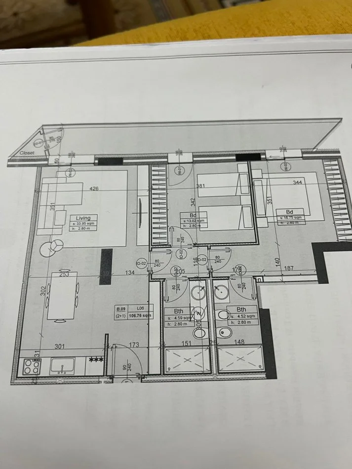 Tirane, jepet me qera zyre Kati 6, 127 m² 1.200 € (Parku Olimpik) Altana Residence