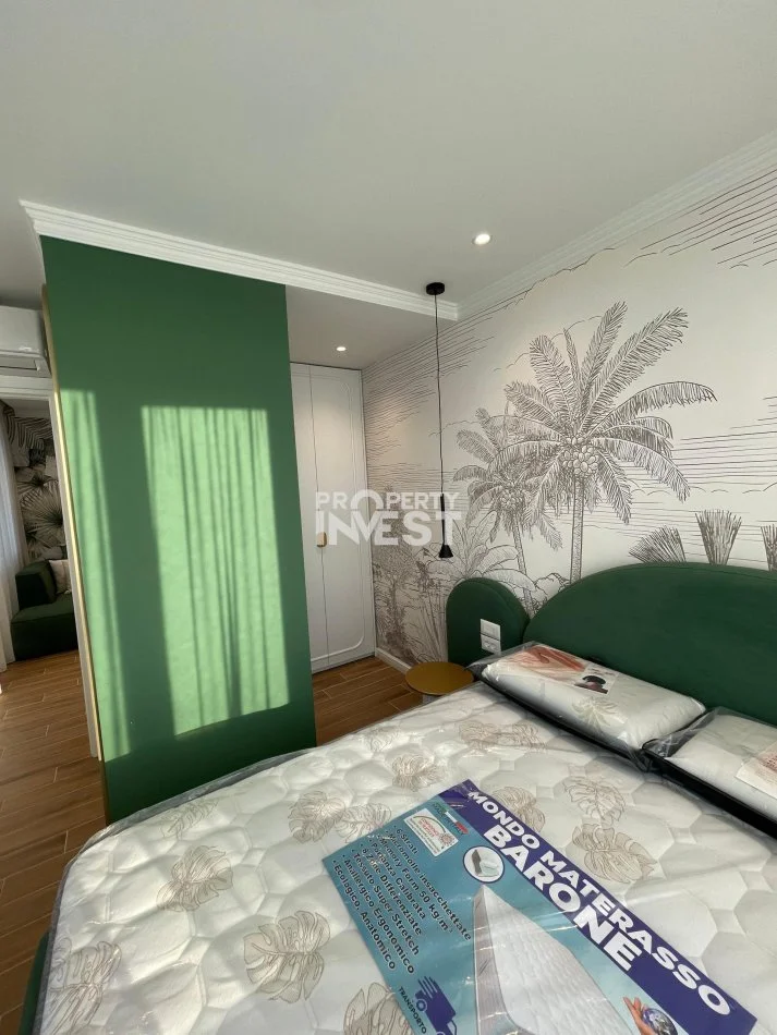 Tirane, jepet me qera apartament 1+1 Kati 11, 55 m² 1.200 € (Shallvaret)