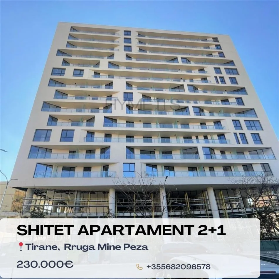 Tirane, shitet apartament 2+1+Ballkon Kati 2, 108 m² 230.000 € (Mine Peza)