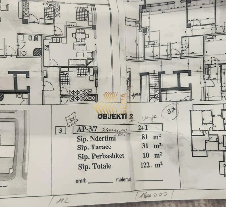 Apartament 2+1+Ballkon Kati 6, 122 m² 189.000 € (Kompleksi Colombo, Varri i Bamit)