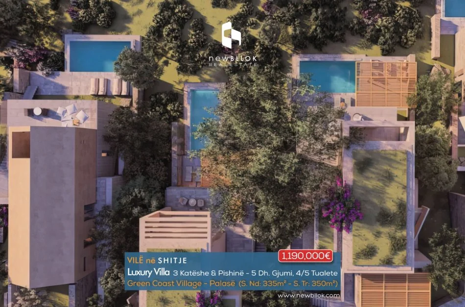 Dhermi - Palase, shes Vile 2+1 Kati 2, 335 m² 1.190.000 € (GREEN COAST VILLAGE - Pamje e Plote nga Deti)