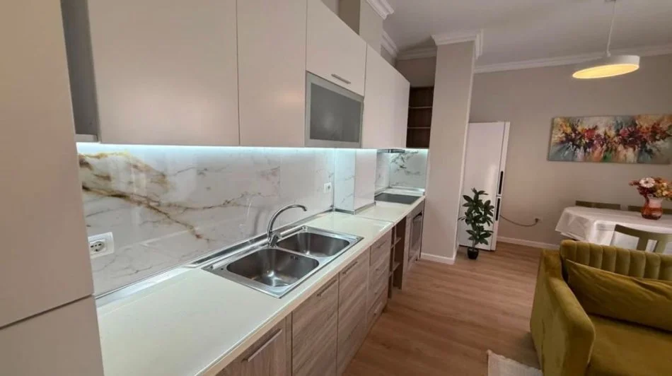 Tirane, jepet me qera apartament 1+1 Kati 7, 84 m² 450 € (fresk)