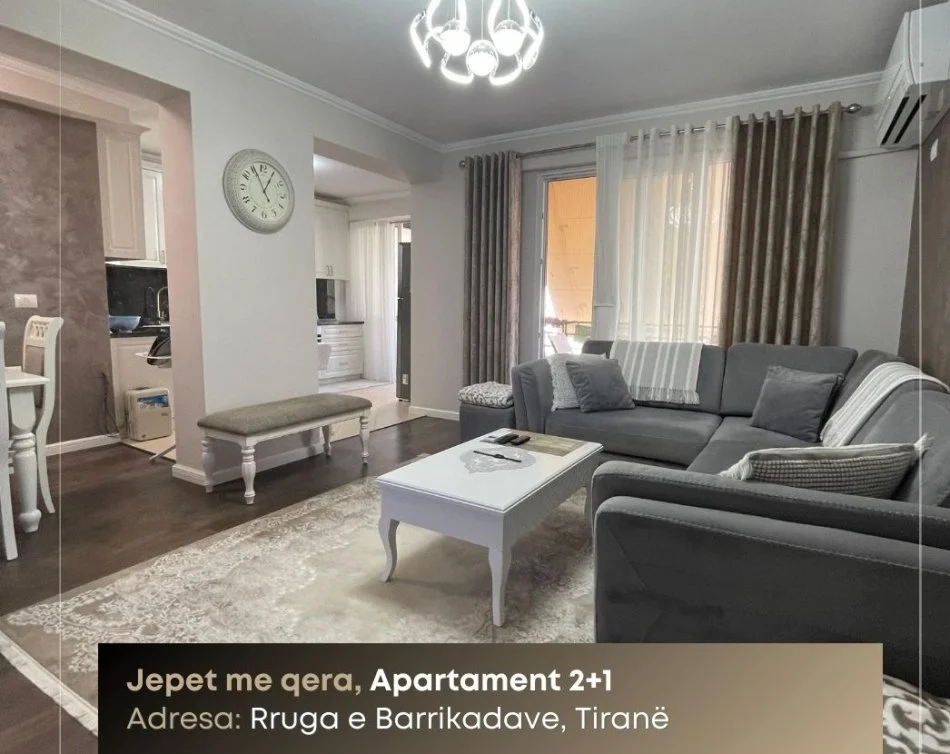 Tirane, jepet me qera apartament 2+1 Kati 4, 113 m² 800 € (Qendër, Tiranë.)