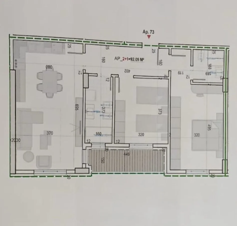 Tirane, shitet apartament 2+1 Kati 3, 106 m² 85.000 € (Bulevardi Nene Tereza)