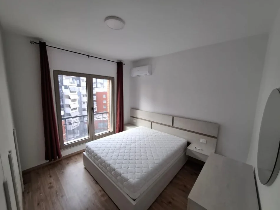 Tirane, jepet me qera apartament 1+1 Kati 6, 65 m² (Kompleksi Delijorgji)