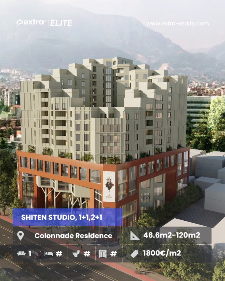 Tirane, shitet apartament 1+1 , 76 m² 137.000 € (Rr. &quot;Dritan Hoxha&quot;, Tirane)
