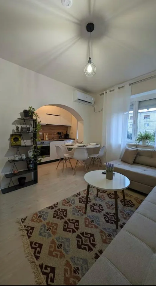 Tirane, jepet me qera apartament 1+1+Ballkon Kati 2, 55 m² 600 € (Stacioni i trenit)