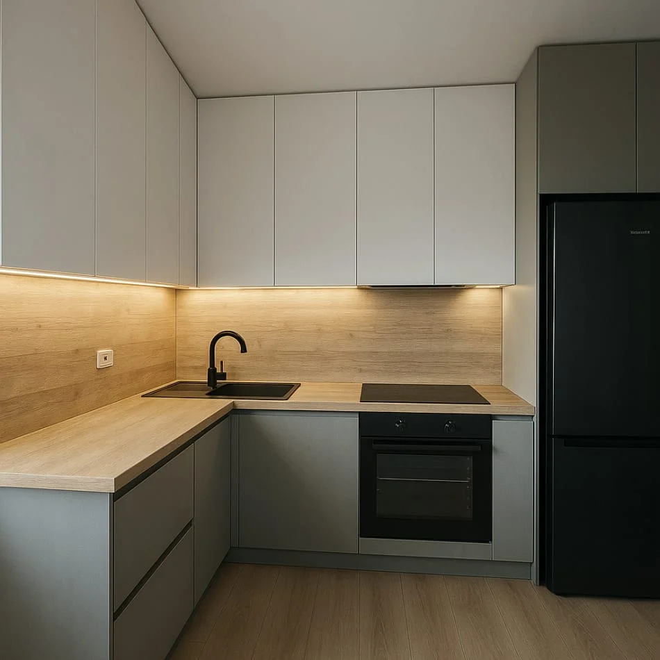 Tirane, jepet me qera apartament 1+1+Ballkon Kati 8, 53 m² 600 € (Don Bosko)