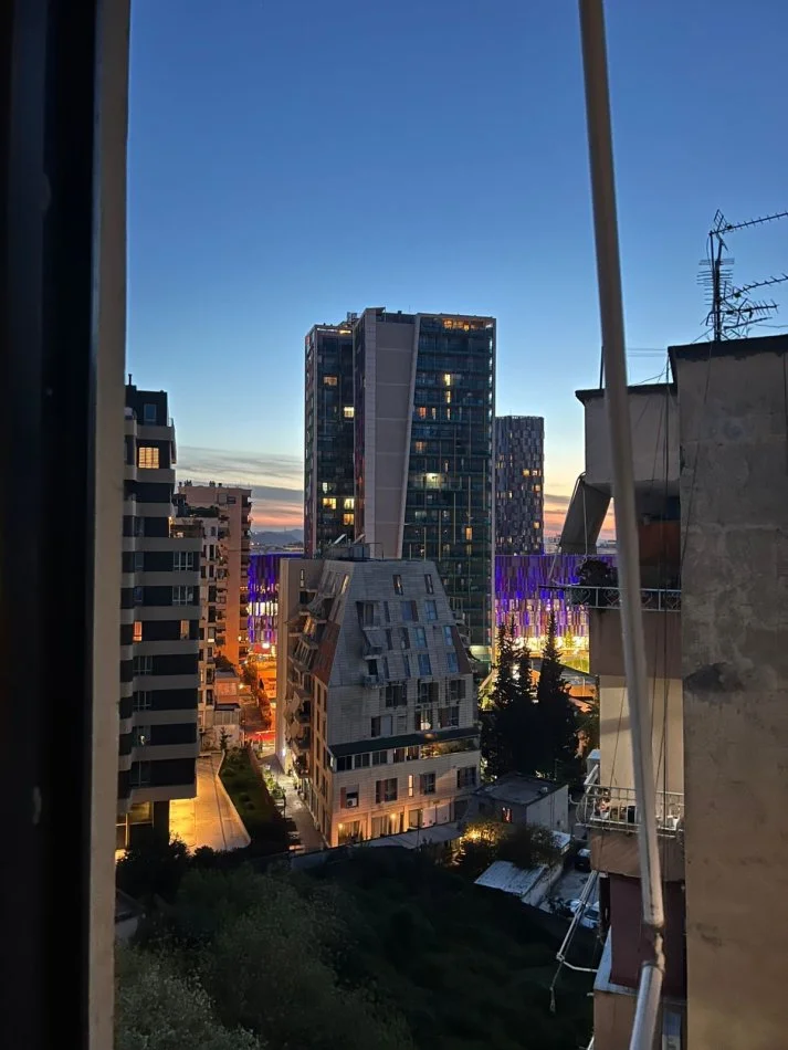 Tirane, jepet me qera apartament 1+1+Ballkon Kati 9, 75 m² 800 € (Rruga e Elbasanit)