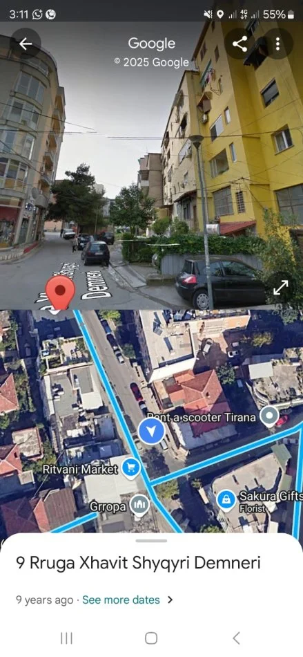 Tirane, jepet me qera apartament 1+1 Kati 5, 65 m² 450 € (Rr.Elbasanit)