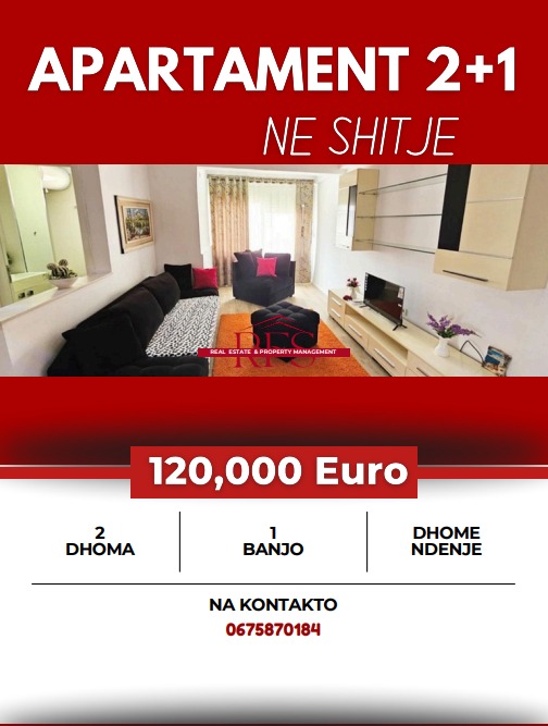 Tirane, Shitet OKAZION Apartament 2+1 Kati 4, 91 m² (SHITET SUPER APARTAMENT 2+1 ME HIPOTEKE TEK FRESKU, NE KRAH TE LOKAL FRESKUT, TEK LAVAZHI,)