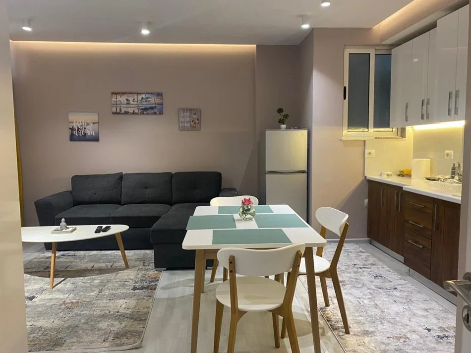 Tirane, jepet me qera apartament 1+1+Ballkon Kati 8, 71 m² 600 € (Rruga Panorama)
