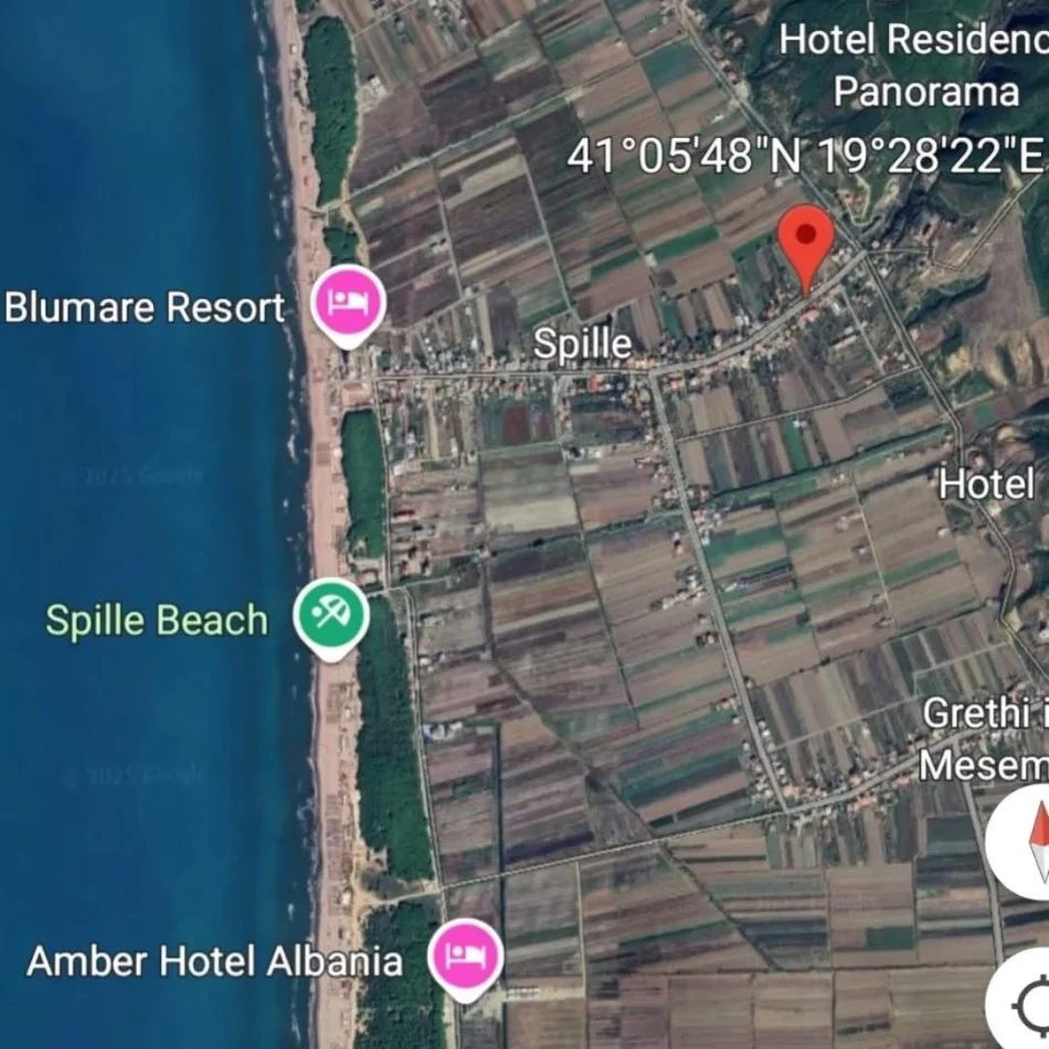 Spille, shitet apartament 1+1 Kati 1, 35 m² (Spille,Kavaje)