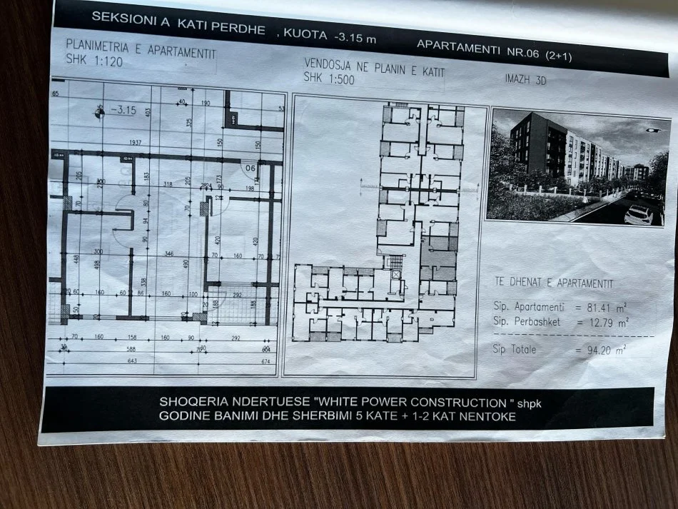 Tirane, shitet apartament 2+1+Ballkon Kati 0, 94 m² 86.600 € (Paskuqan, Rruga e Shkolles "Lidhja e Prizerenit")