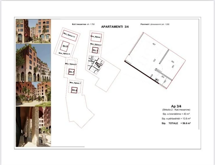 Sarande, shitet apartament 1+1 Kati 3, 78 m² 124000 € (ne nje prej Komplekseve me Prestigjoze ne Sarande)