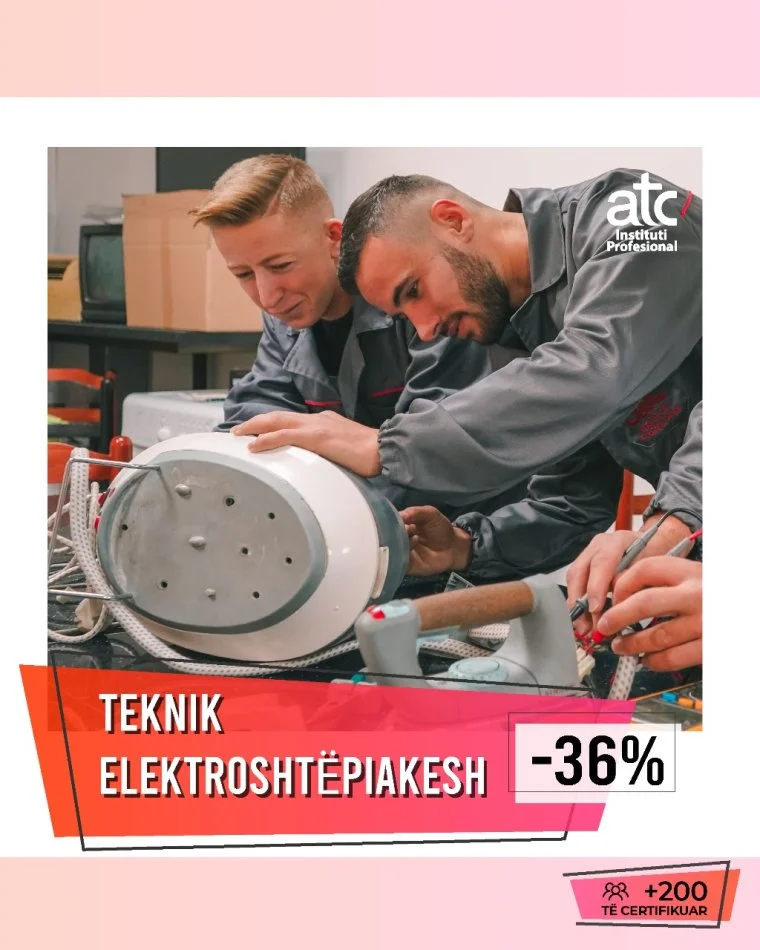 Tiranë, Ofrojmë Kurse Profesionale Njëvjeçare në Institutin Profesional ATC