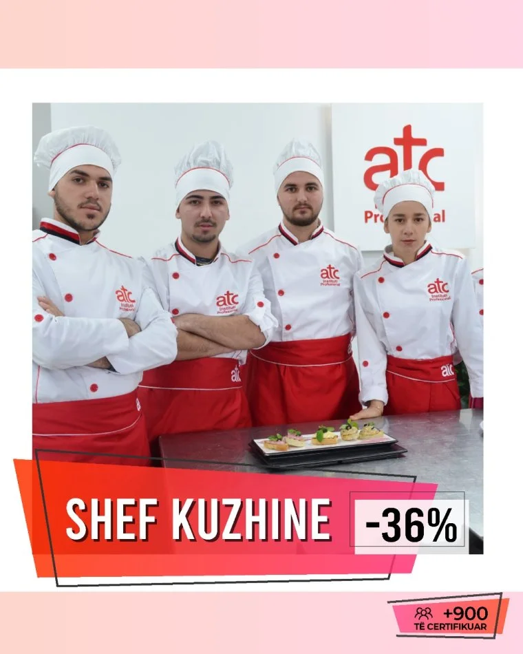 Tiranë, Ofrojmë Kurse Profesionale Njëvjeçare në Institutin Profesional ATC