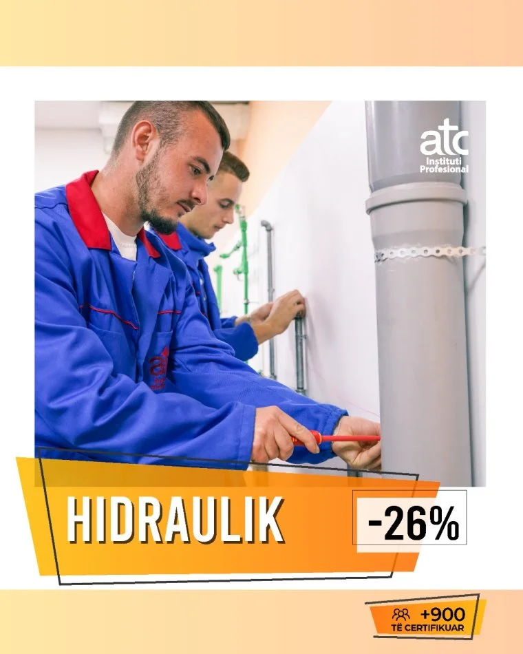 Tiranë, Ofrojmë Kurse Profesionale Tremujore në Institutin Profesional ATC