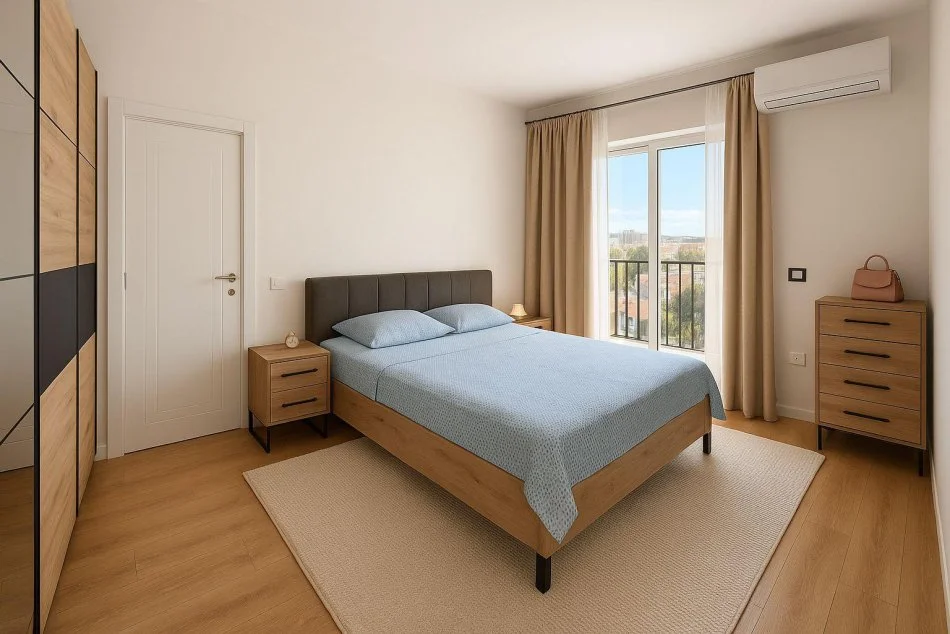 Tirane, jepet me qera apartament 2+1+Ballkon Kati 5, 97 m² 650 € (Rr Bardhyl)