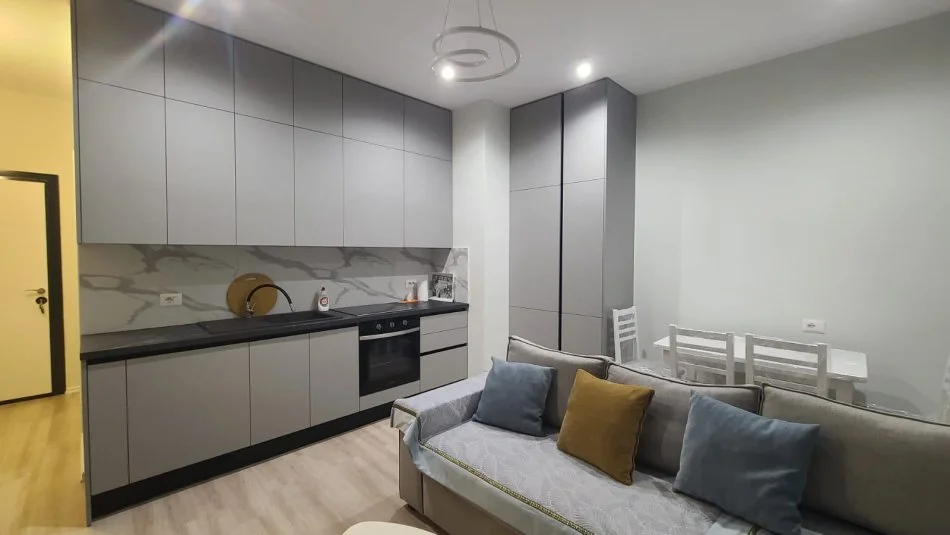 Tirane, jepet me qera apartament 1+1 Kati 9, 50 m² 800 € (Rruga Riza Cerova)