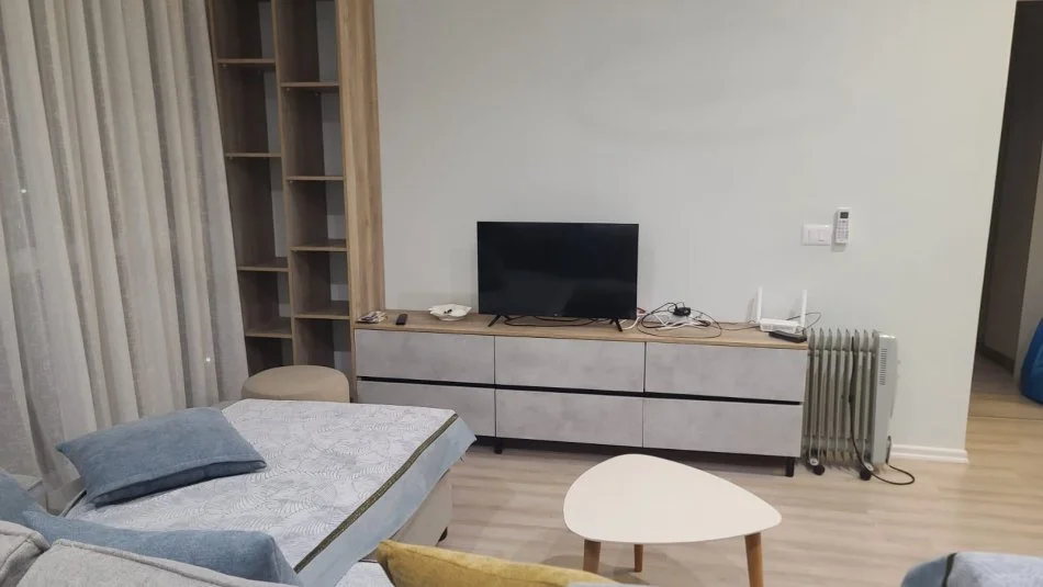 Tirane, jepet me qera apartament 1+1 Kati 9, 50 m² 800 € (Rruga Riza Cerova)
