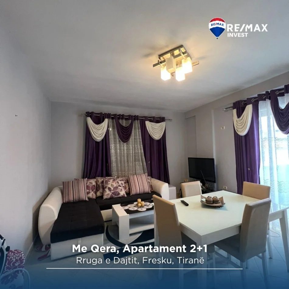 Tirane, jepet me qera apartament 2+1+Ballkon Kati 5, 90 m² 350 € (prane hotel gaxherrit)