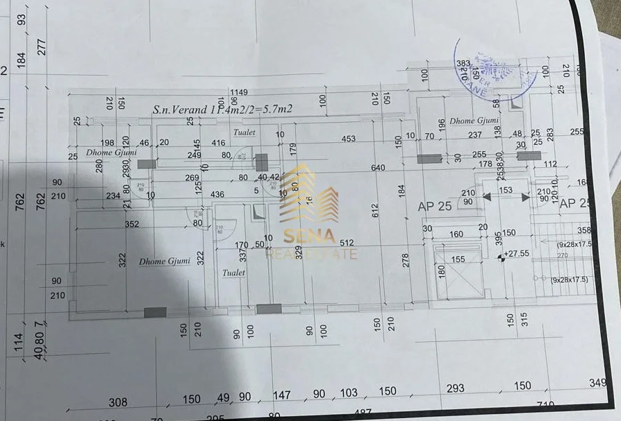Tirane, shitet apartament 3+1+Ballkon Kati 8, 116 m² 261.000 € (Rruga Dibres)