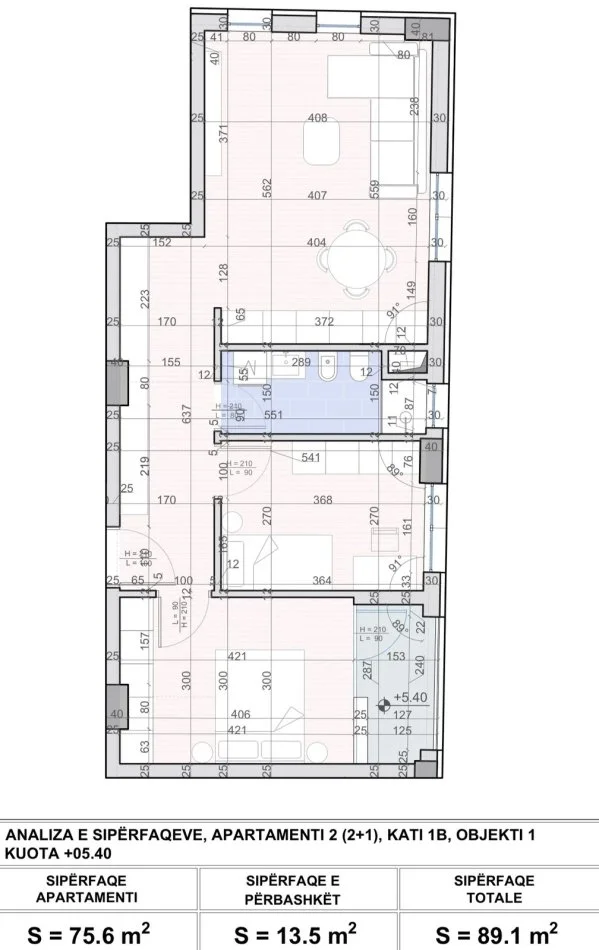 Tirane, shitet apartament 2+1+Ballkon Kati 6, 89 m² 116.000 € (Rruga Sokrat Miho)